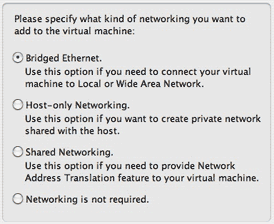 parallels bridged network not working