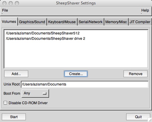 sheepshaver cannot open rom file