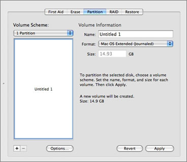 partition and format an external hard drive for mac os x