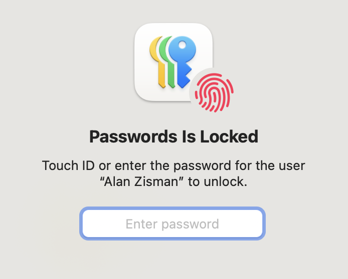 Unlock the Passwords App