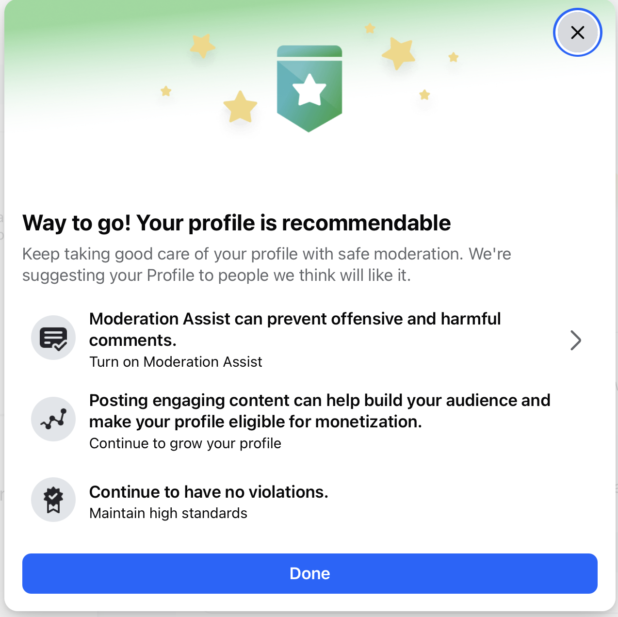 Facebook recommended!